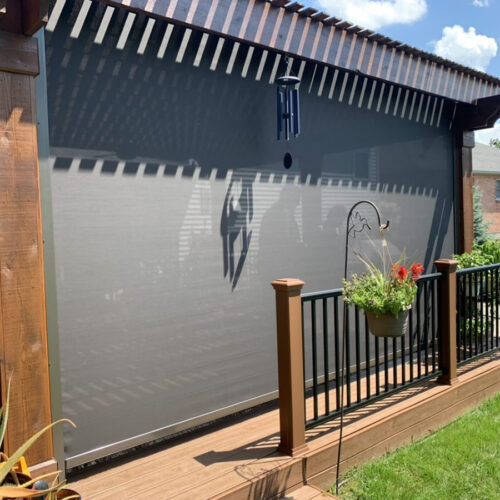 Motorized Retractable Screens for patios, porches, Cincinnati, Ohio-020